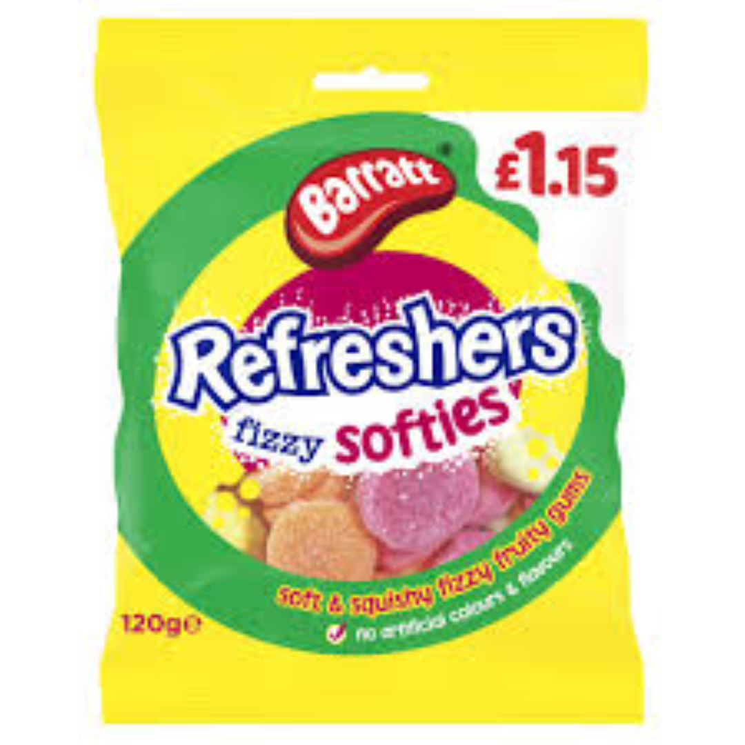 BARRATT REFRESHERS SOFTIES 120G